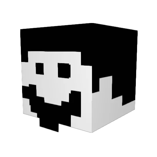 x9tr Minecraft avatar head, 3D render