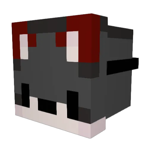 xAHUMANZx Minecraft avatar head, 3D render