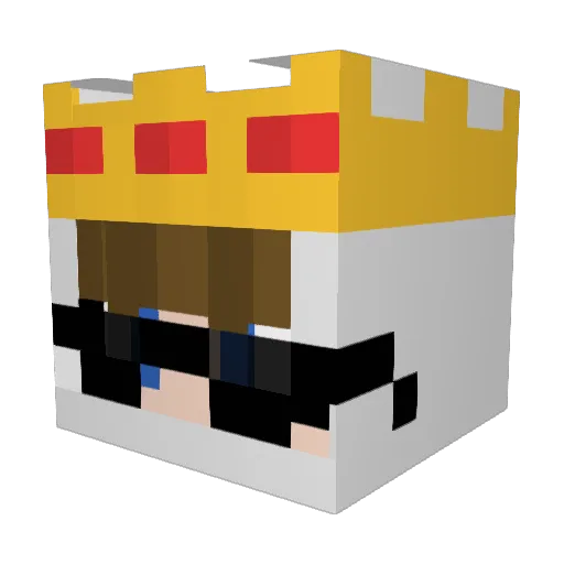 xALEBASx Minecraft avatar head, 3D render