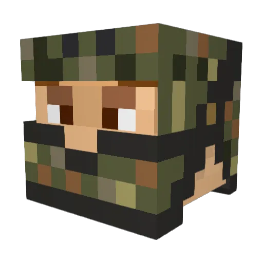 xALLFATHER Minecraft avatar head, 3D render