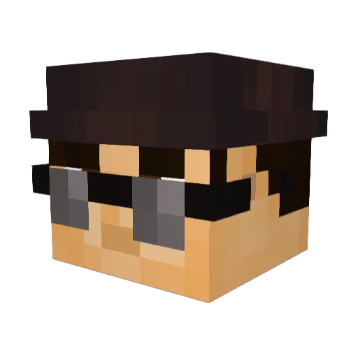 xALRock Minecraft avatar head, 3D render