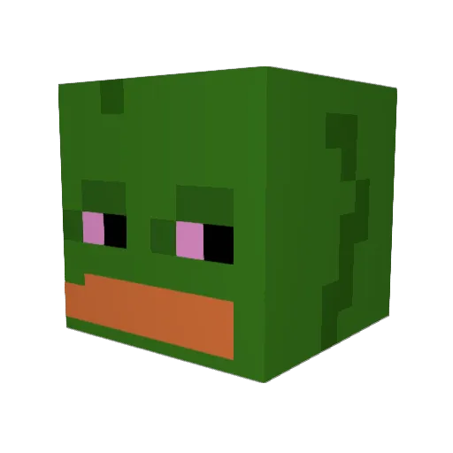 xARTZx Minecraft avatar head, 3D render