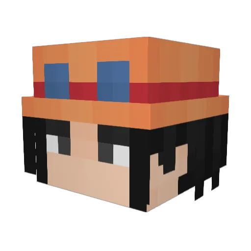 xASTRO_ELiXiR Minecraft avatar head, 3D render