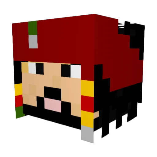 xAVENIUSx Minecraft avatar head, 3D render