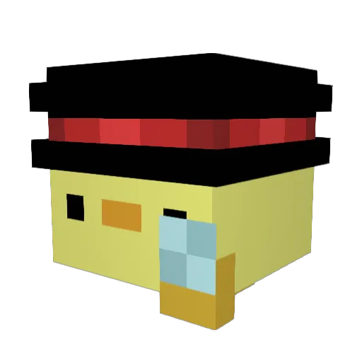 xAbdo_ Minecraft avatar head, 3D render