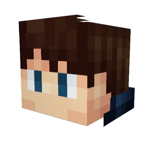 xAbsence Minecraft avatar head, 3D render
