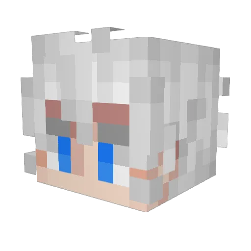 xAcheenk Minecraft avatar head, 3D render