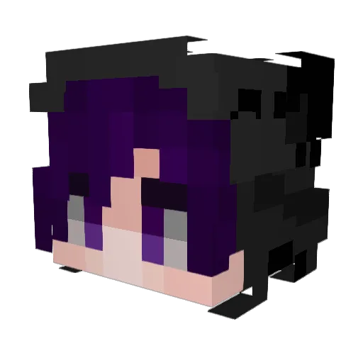xAcog_ Minecraft avatar head, 3D render