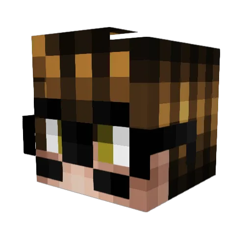 xAdamuseq Minecraft avatar head, 3D render