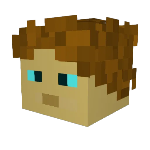 xAdonorx Minecraft avatar head, 3D render
