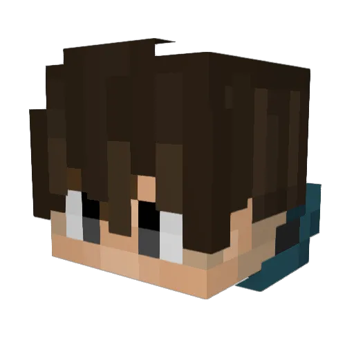 xAdorb Minecraft avatar head, 3D render