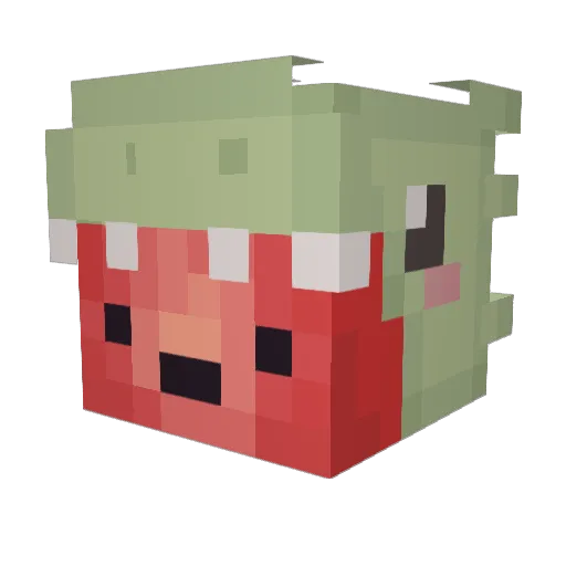 xAdrian201 Minecraft avatar head, 3D render