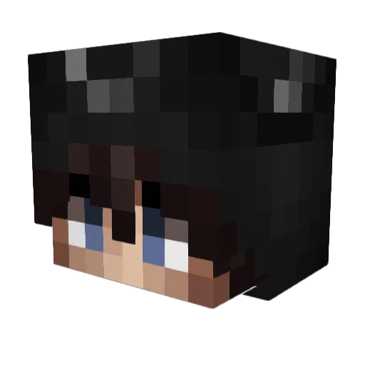 xAdrianx Minecraft avatar head, 3D render