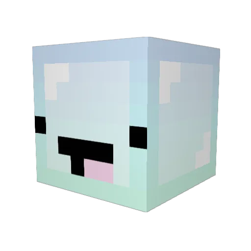 xAgentJuan Minecraft avatar head, 3D render