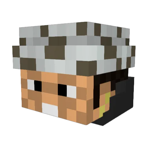 xAimBerRush Minecraft avatar head, 3D render