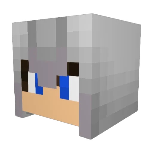 xAirSPro Minecraft avatar head, 3D render