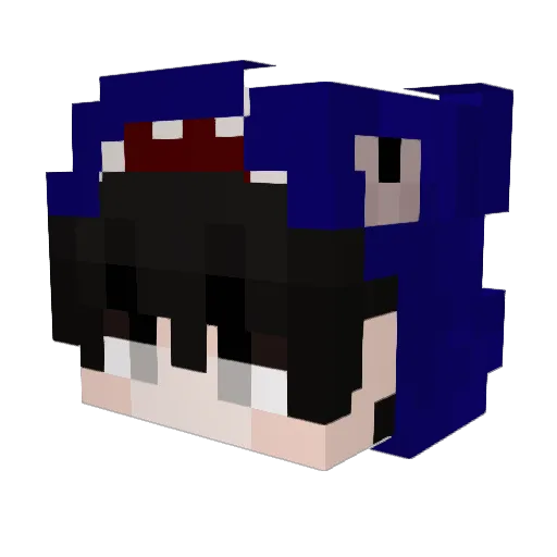 xAjulia Minecraft avatar head, 3D render