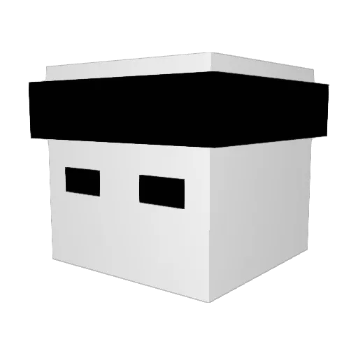 xAkahs Minecraft avatar head, 3D render
