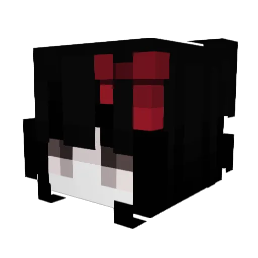 xAl1x Minecraft avatar head, 3D render