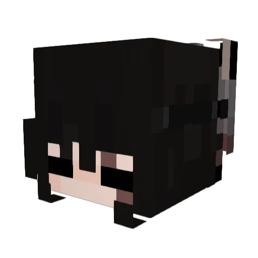 xAleLiz Minecraft avatar head, 3D render