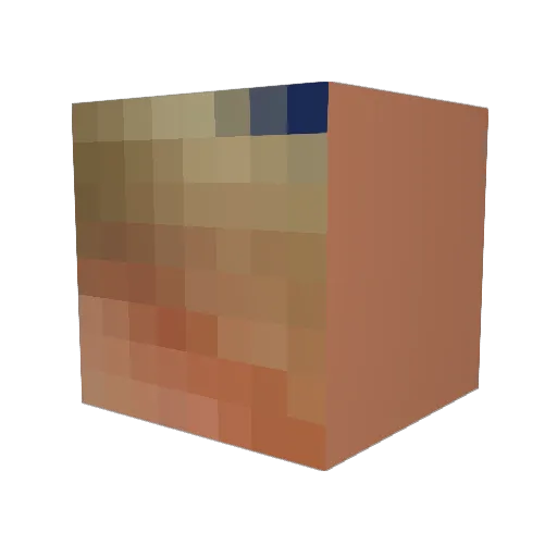 xAle_x Minecraft avatar head, 3D render