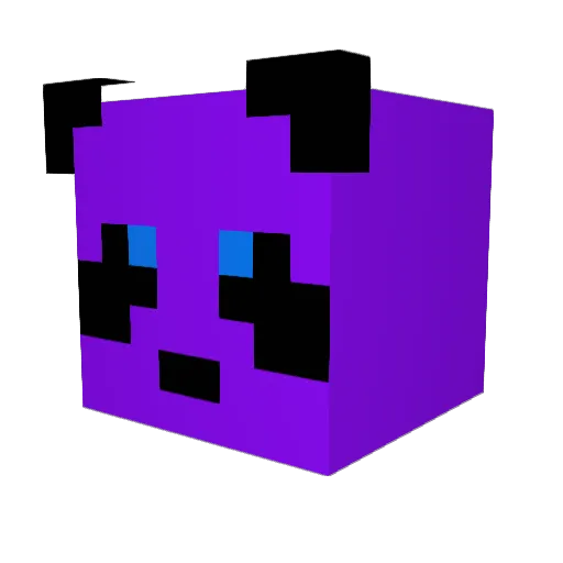 xAlenx Minecraft avatar head, 3D render