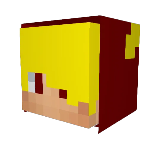 xAlicanYTx Minecraft avatar head, 3D render