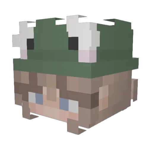 xAlina07x Minecraft avatar head, 3D render