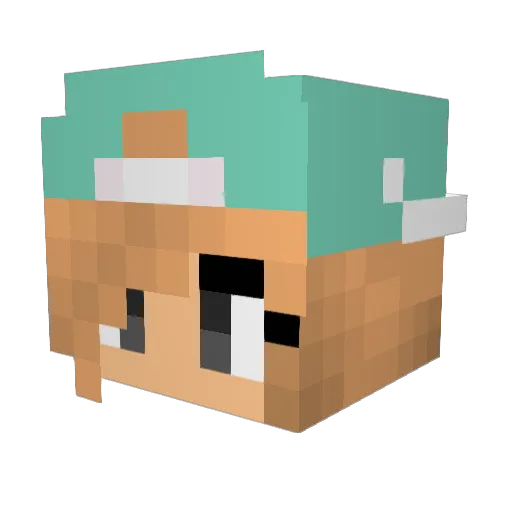 xAlisa01x Minecraft avatar head, 3D render
