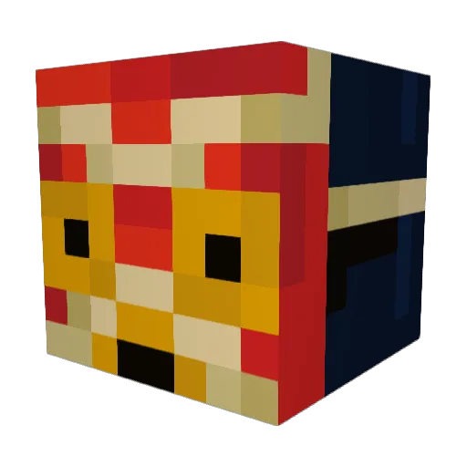 xAlkeni Minecraft avatar head, 3D render