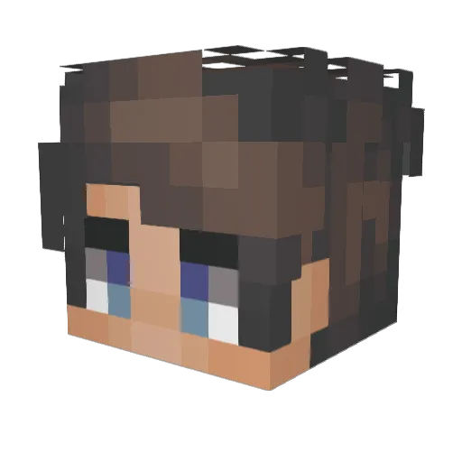 xAltair Minecraft avatar head, 3D render