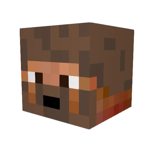 xAmadio Minecraft avatar head, 3D render