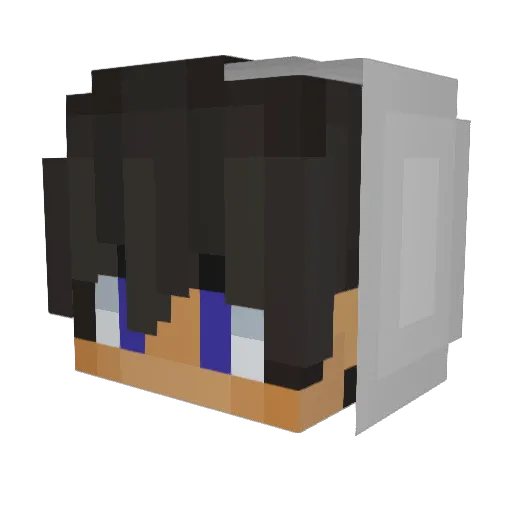 xAnaiXx Minecraft avatar head, 3D render