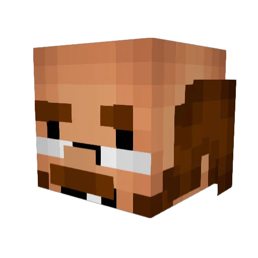xAnd3rson Minecraft avatar head, 3D render