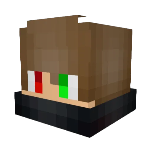 xAngelittoW Minecraft avatar head, 3D render