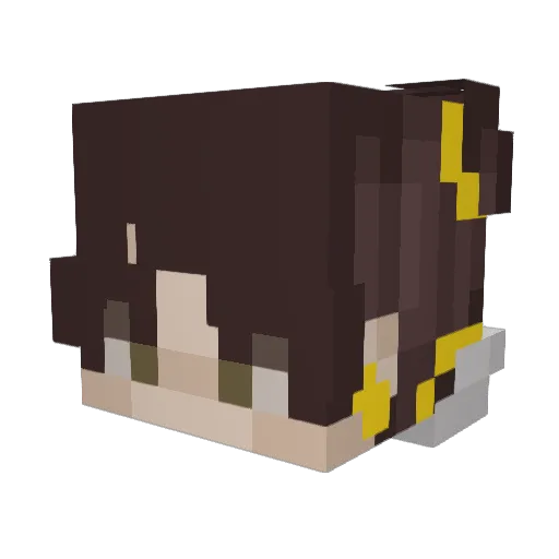 xAngelo4u Minecraft avatar head, 3D render