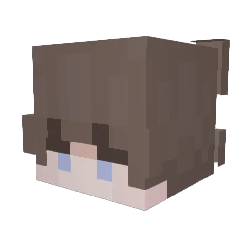xAnjeee Minecraft avatar head, 3D render