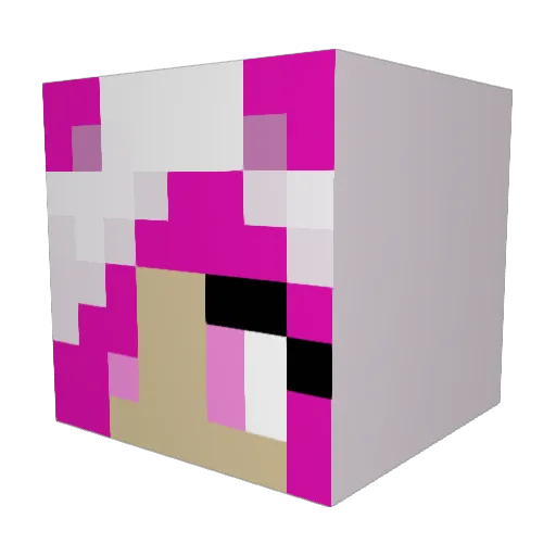 xAnna07x Minecraft avatar head, 3D render