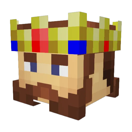 xAnthrazit Minecraft avatar head, 3D render