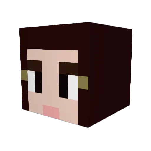 xAntiheldinx Minecraft avatar head, 3D render