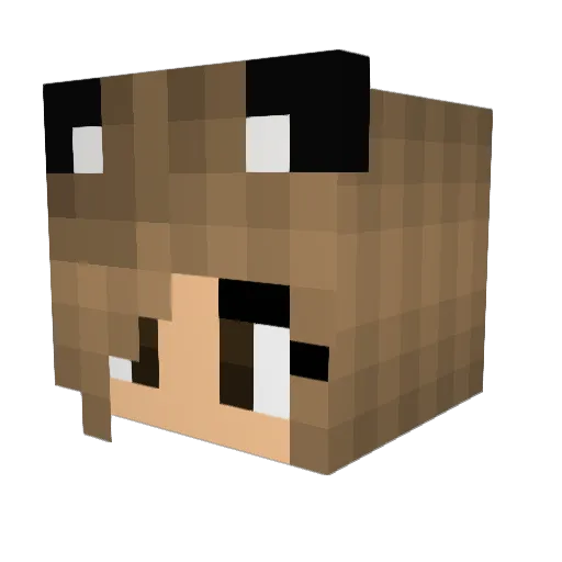 xAoifex Minecraft avatar head, 3D render