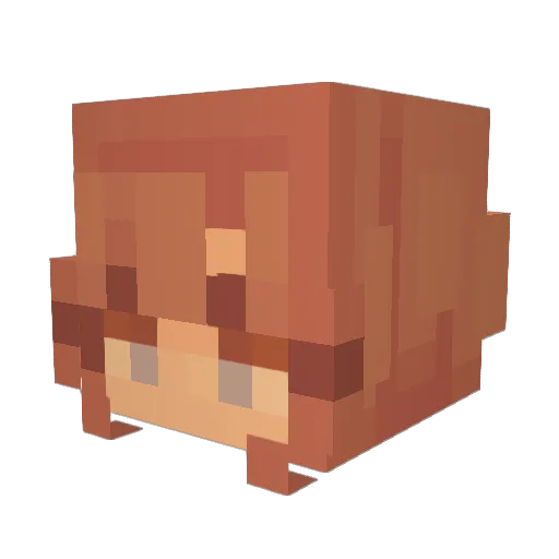 xAppLAlt Minecraft avatar head, 3D render