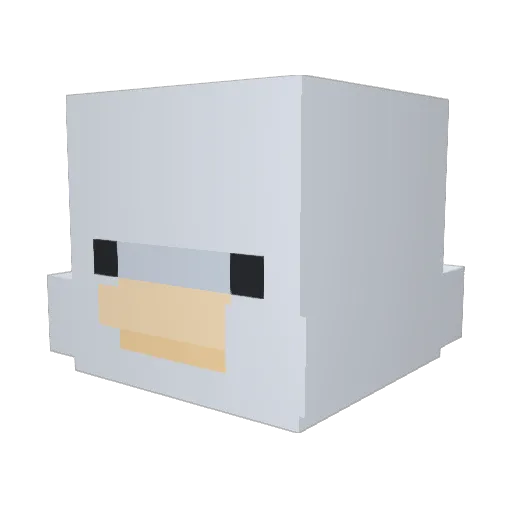 xAprilx Minecraft avatar head, 3D render
