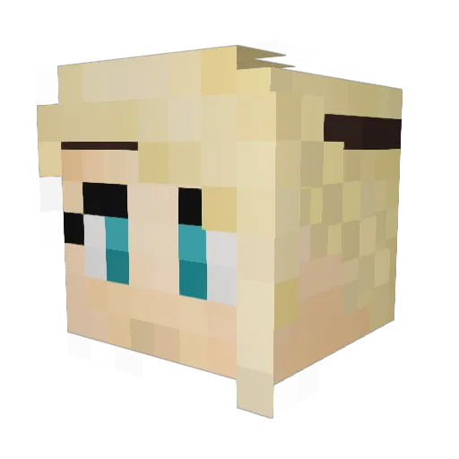 xArchxAngelxX Minecraft avatar head, 3D render
