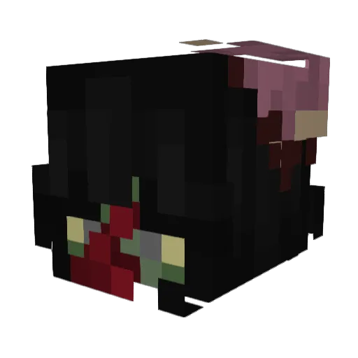 xAshTheScorpionx Minecraft avatar head, 3D render