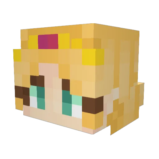 xAshleigh_2006 Minecraft avatar head, 3D render