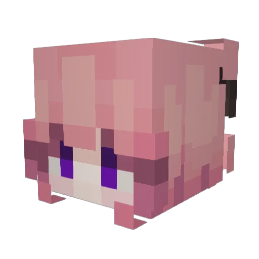 xAshsu Minecraft avatar head, 3D render