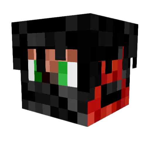 xAthazasc Minecraft avatar head, 3D render