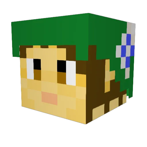 xAtlas42 Minecraft avatar head, 3D render
