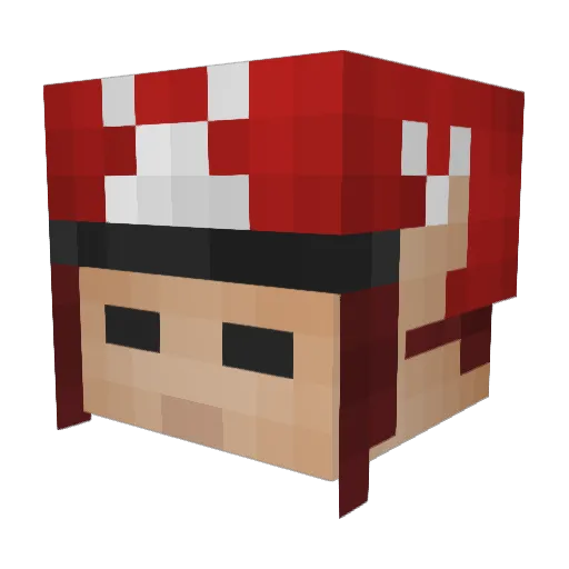 xAustraeger Minecraft avatar head, 3D render